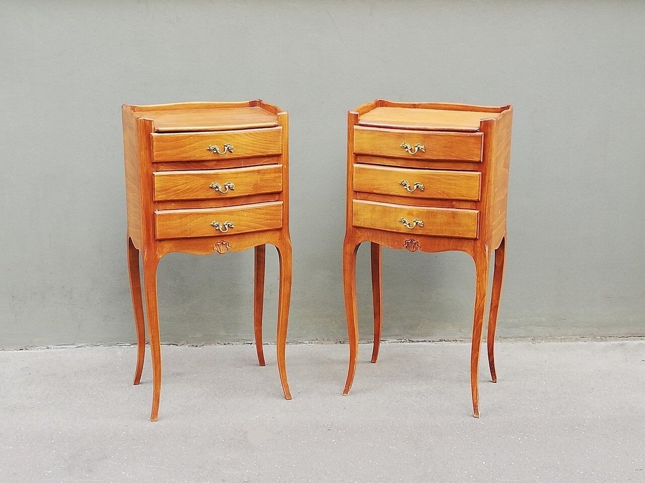 Pair of Louis XV style bedside tables