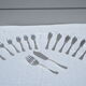 Fish service and its 6 silver-plated metal cutlery in the crossed ribbons model.