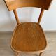 Set of 4 vintage wooden bistro chairs