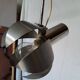 Chrome metal flower chandelier from the 70s