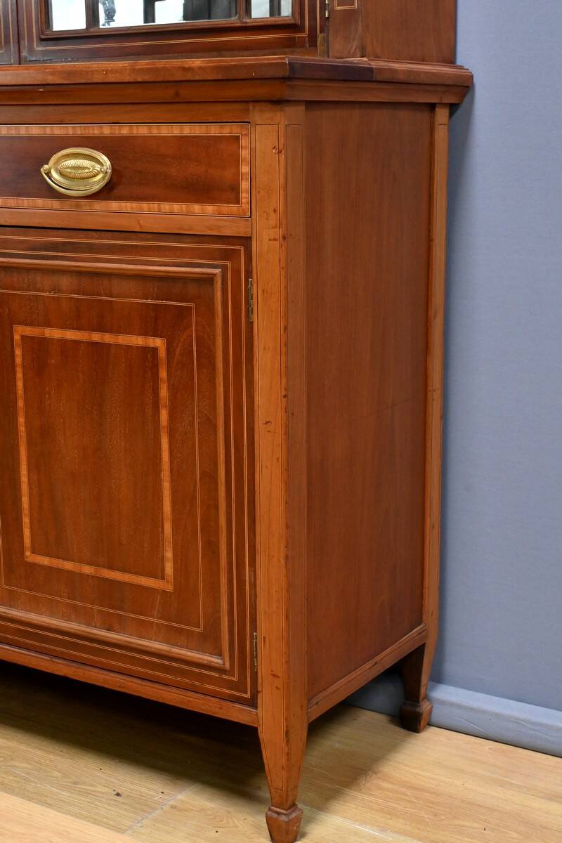 Edwardian Style Mahogany Bookcase, England – Early 20th Century