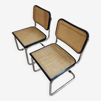 Chaise Marcel Breuer modèle B32 noire (2 disponibles)