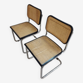 Marcel Breuer chair model B32 black (2 available)