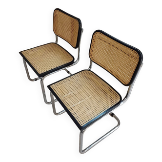 Marcel Breuer chair model B32 black (2 available)