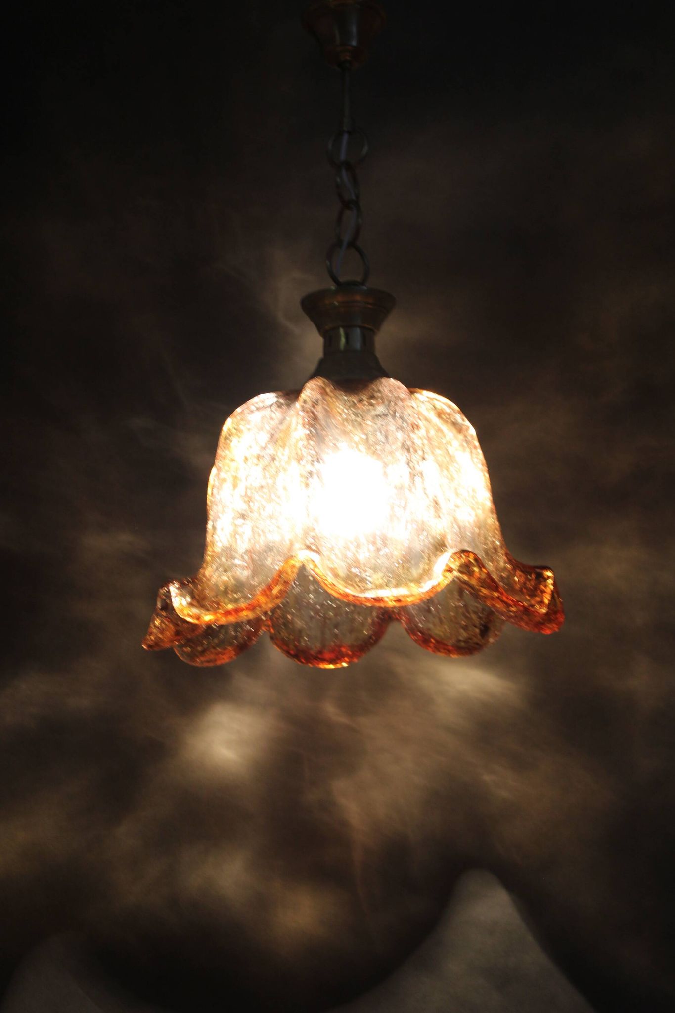 1980s Large Murano Glass Pendant Light, Italy
