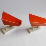 Orange wall sconces by J. J. M. Hoogervorst for Anvia, 1960s