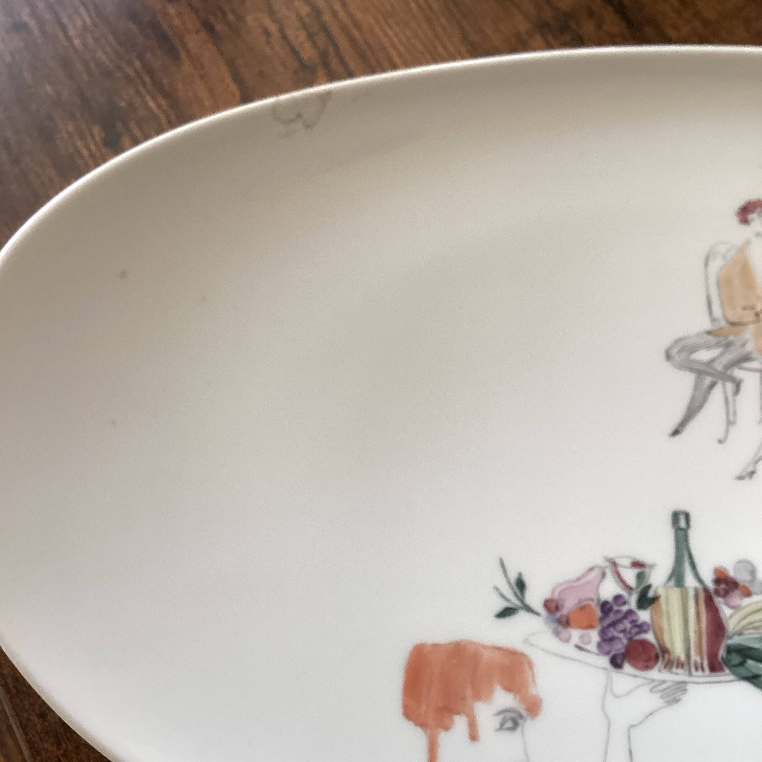 Rosenthal plate from the Montparnasse collection. Oval platter Rosenthal.