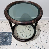 Rattan bedside table or end of sofa