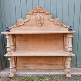 Antique carved wooden shelf