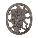 Cast iron underside bunch of grapes