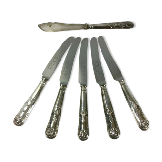 Lot england 1900 modele louis xv coquille epns sheffield poincon