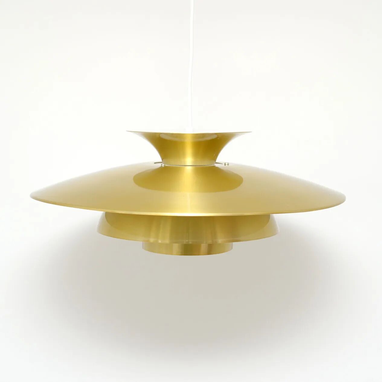 Large gold lamp, Denmark 1970s