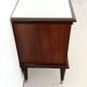 Pair of Black Walnut Nightstands with Marble Top ascr. to Paolo Buffa, Ita