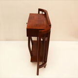 Console en bois de noyer courbé 1940