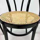Set of 4 Bentwood and Cane Cafe Dining Chairs, 1990s