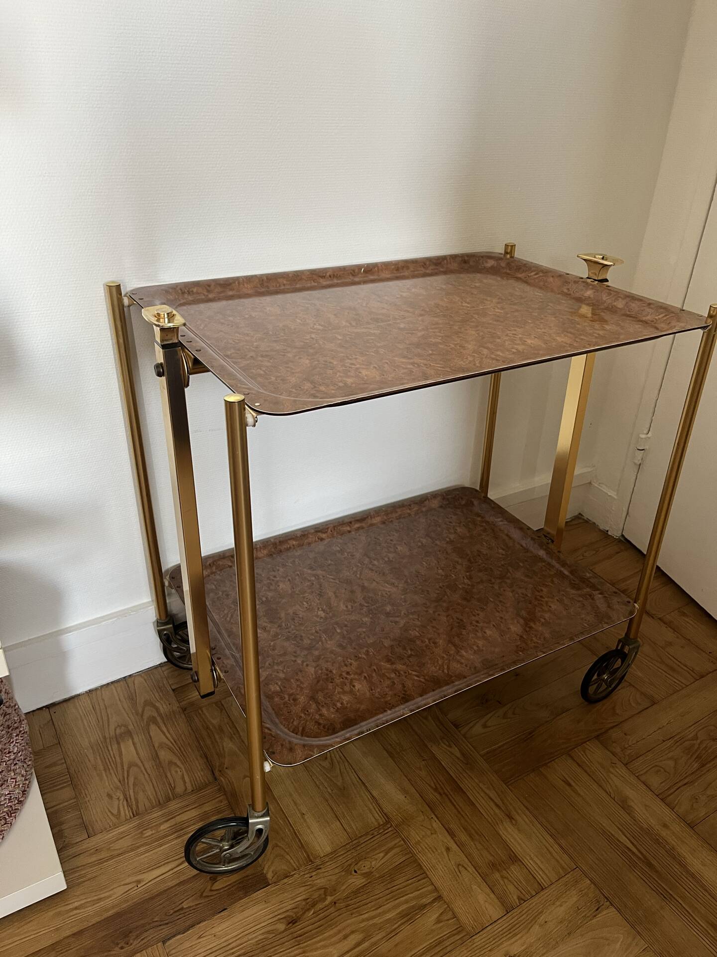 Folding serving table Platax in superb vintage condition.