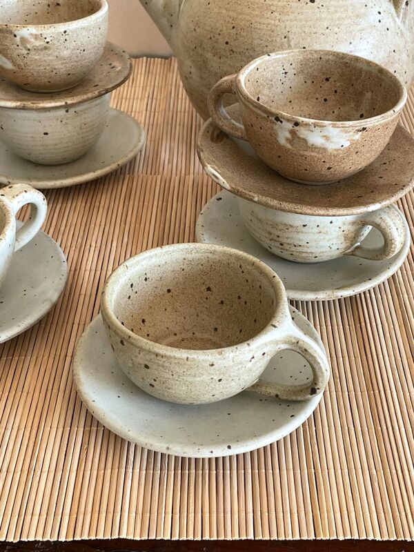 Service a thé en grès monastère de Bethléem Canada