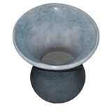 Very Nice Bizziri Italy Vase ? Blue Earthenware Ceramic Speckled Marble Effect