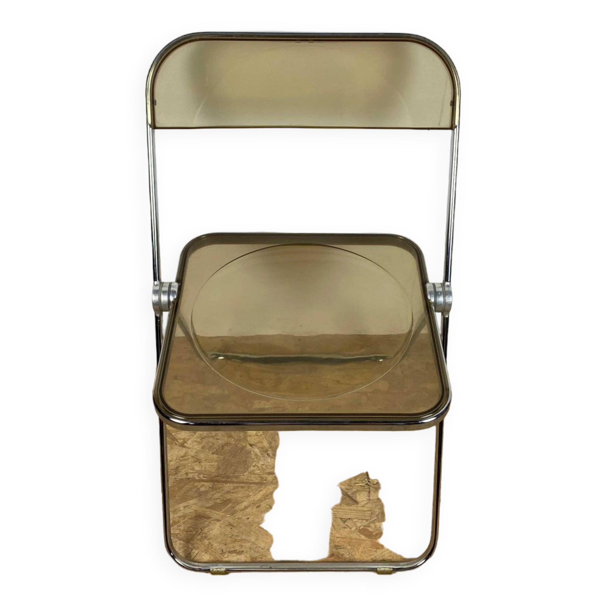 A folding chair model Plia by Giancarlo Piretti for Castelli vintage year 70