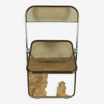 A folding chair model Plia by Giancarlo Piretti for Castelli vintage year 70