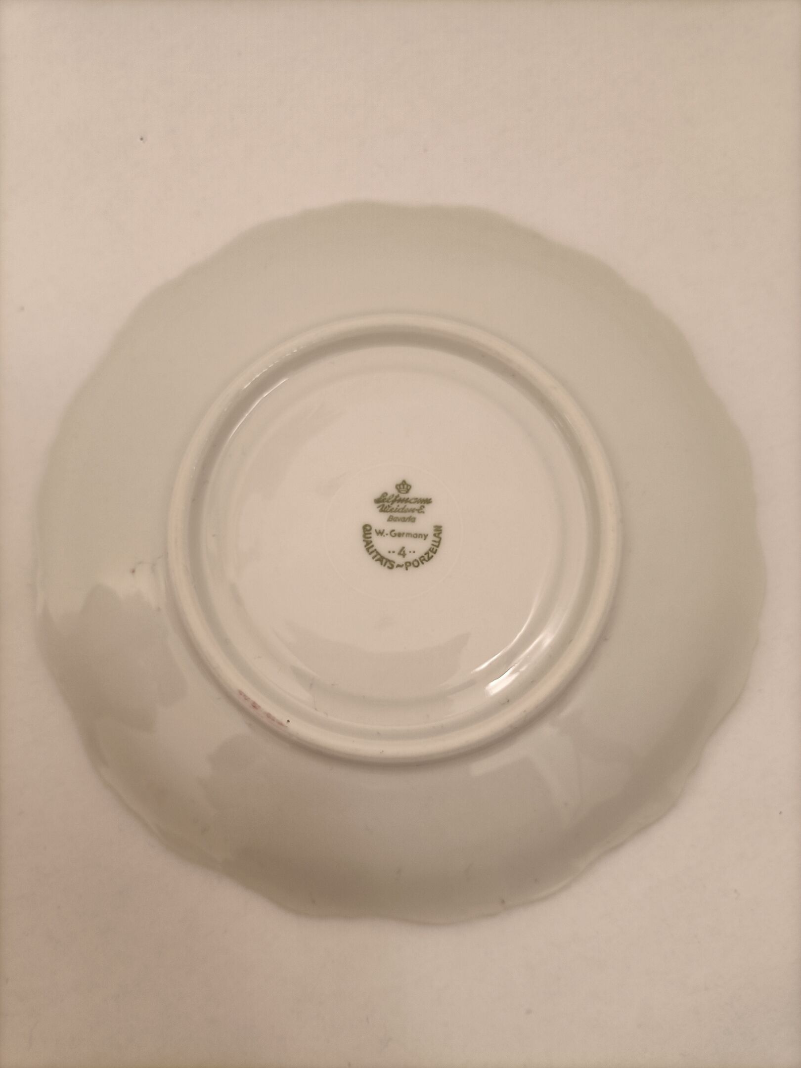 Bavaria creamer milk jug and porcelain plate