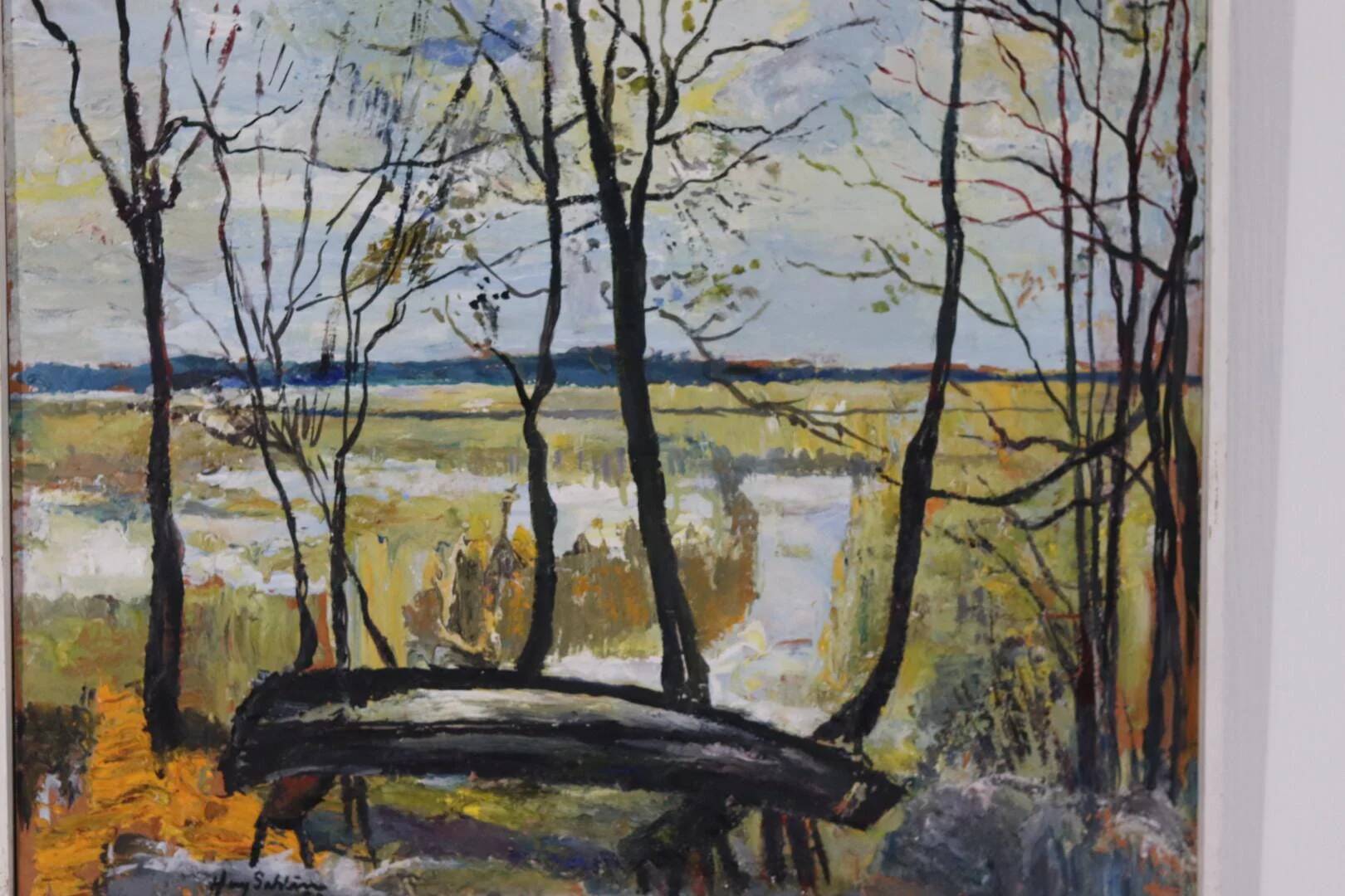 Paysage avec arbres par Harry Sahlin