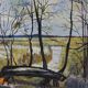 Paysage avec arbres par Harry Sahlin