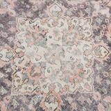 Soft Pink Handmade Vintage Persian Rug, 219x314Cm