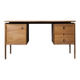 Vintage Mid-Century Danish Modern Brown Teak Desk by Arne Vodder