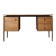 Vintage Mid-Century Danish Modern Brown Teak Desk by Arne Vodder