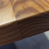 Solid wood coffee table in industrial style