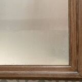 Antique mirror - square - raw wood frame - 85 x 85