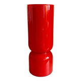 Lamp cylinder tube in vintage red glass