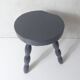 ancien tabouret tripode en chêne massif
