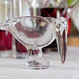 Heron marabout bird crystal of Vannes