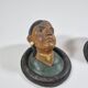 Pair of antique ceramic portrait busts from Rajasthan