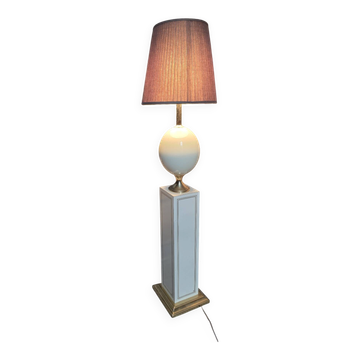 "Ostrich egg" floor lamp by Maison Le Dauphin