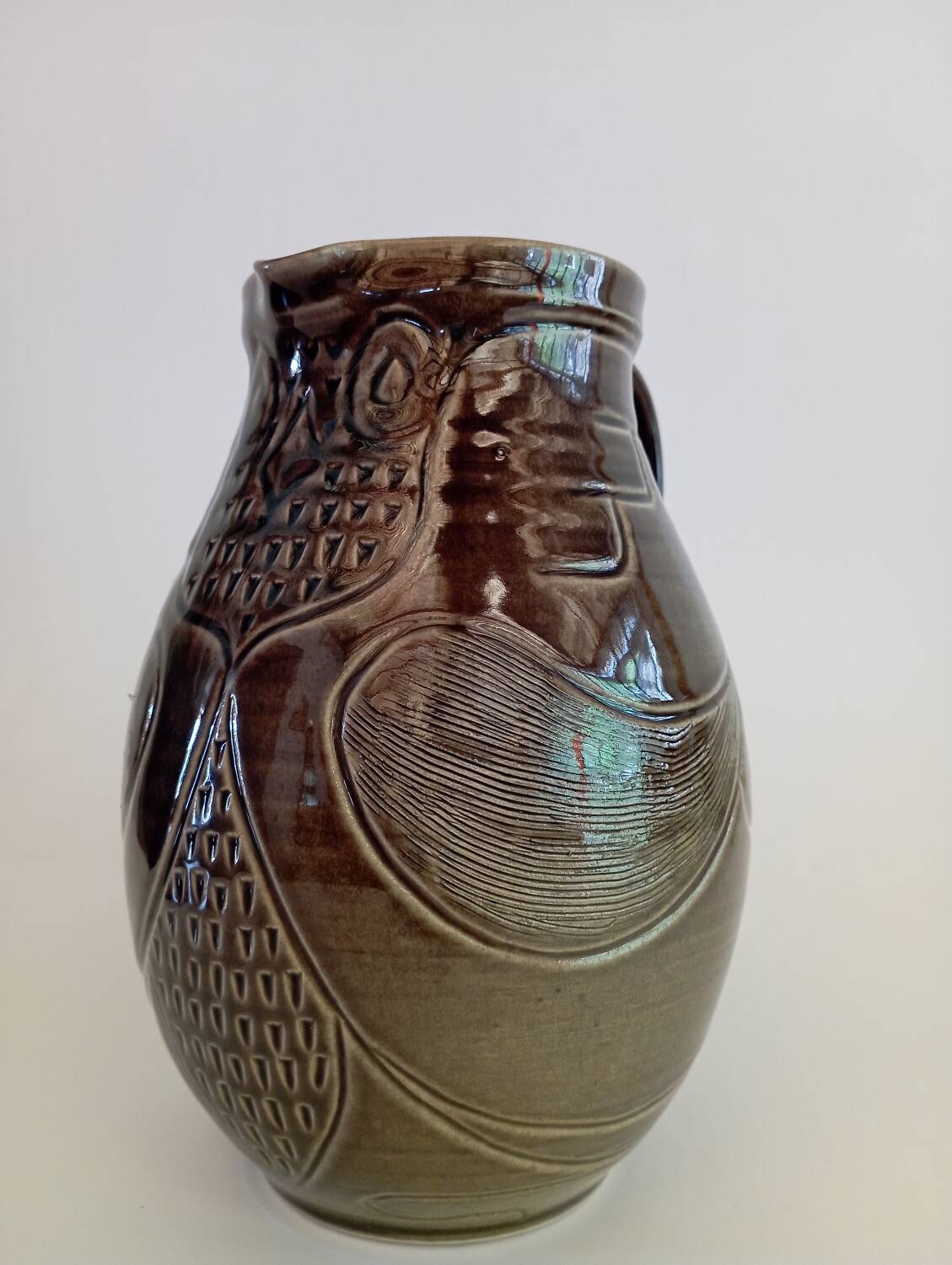 Owl ceramic jug