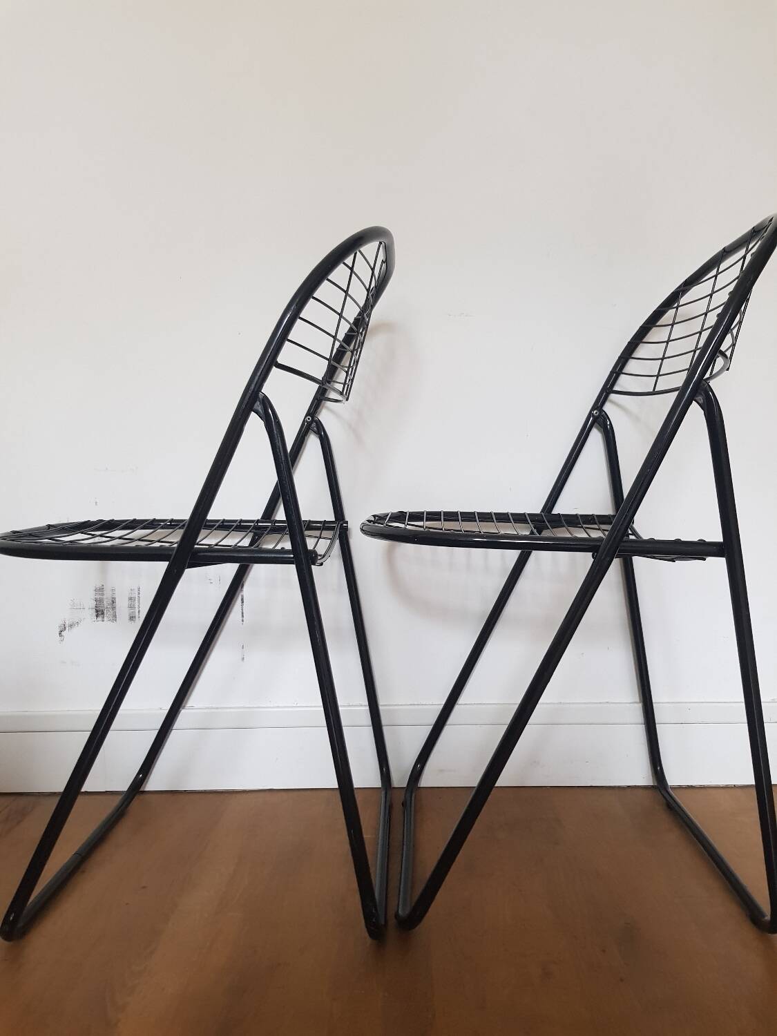 Set of 2 Alland folding chairs by Niels Gamelsgaard