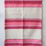 Tapis tissé main en coton recyclé