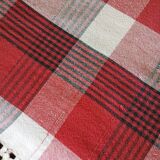 Old checkered tablecloth