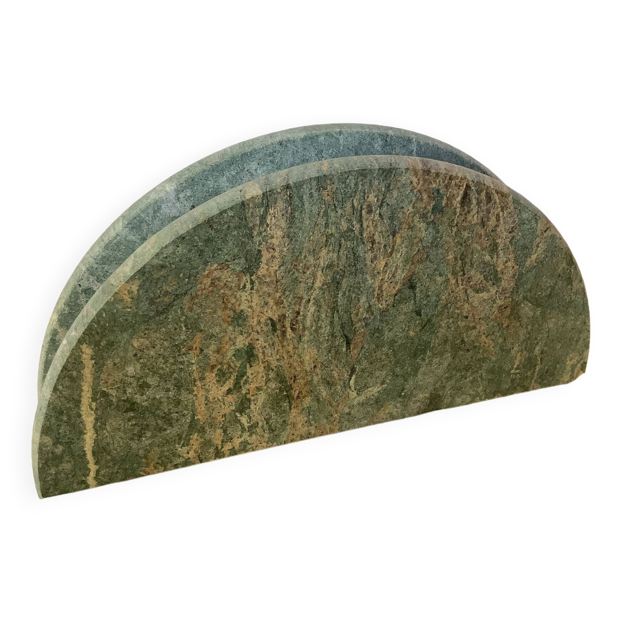 Green veined marble mail holder