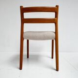 Set re upholstered Model 84 chairs by Niels Otto Møller, 1960s