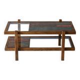 ceramic and glass coffee table