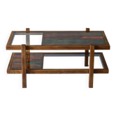 ceramic and glass coffee table