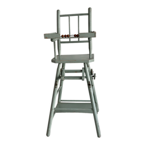 Jouet ancien chaise haute de poupée