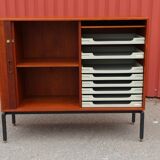 Bibliothèque scandinave en teck, Ulferts, Suède, 1960