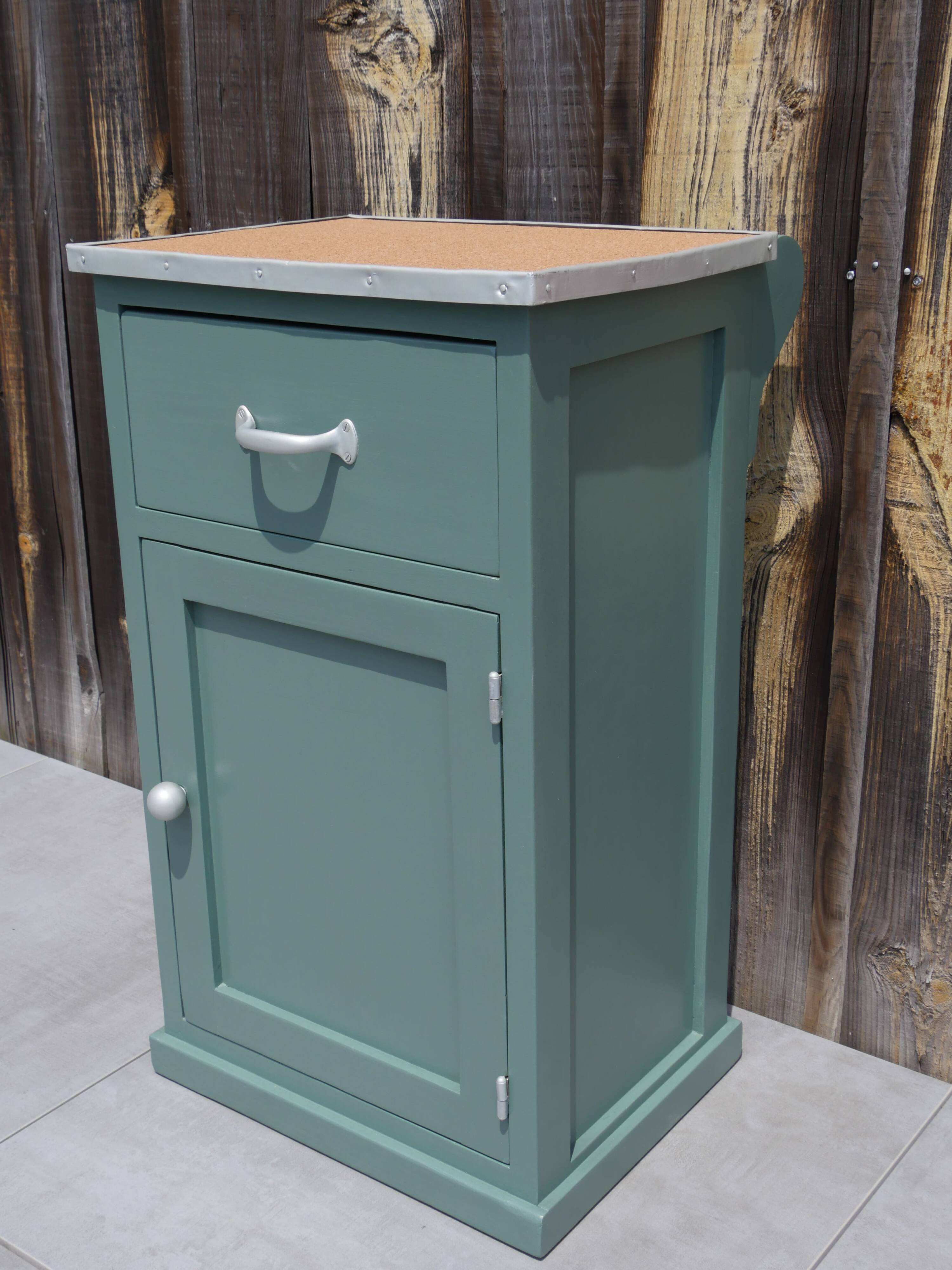 Side table, jam cupboard, Parisian green