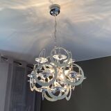 Sputnik Saturn pendant light. 1970. Space Age. Italy.