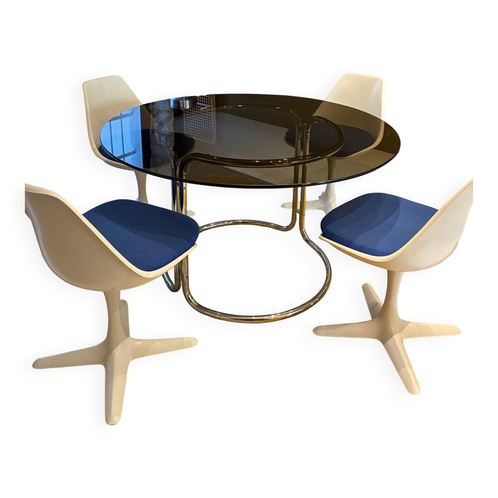 Dining set - Arkana table & 4 chairs, 1960-1970